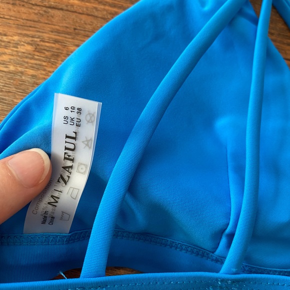 Zaful Strappy Back Swim Top - Picture 5 of 5